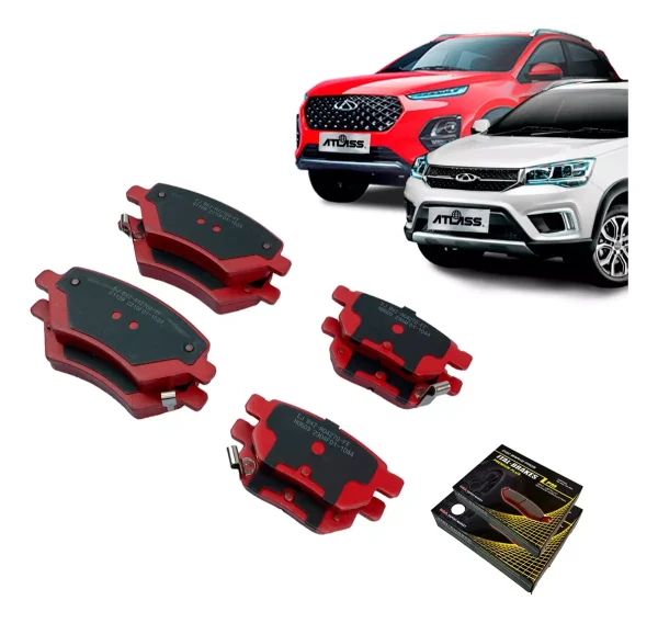 Pastillas Freno Delanteras + Traseras Chery Tiggo 2 2017-2023